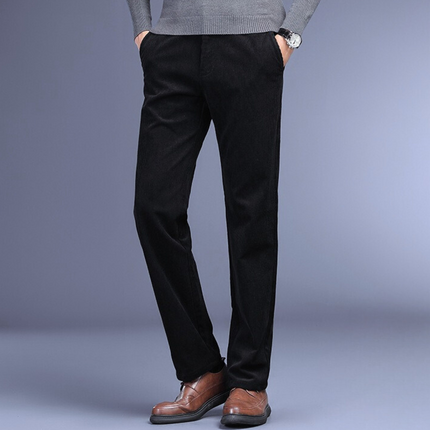 Men's Corduroy Trousers – Straight Fit Smart Casual Style