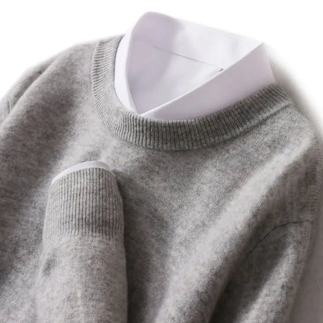 Men's Crew Neck Jumper – Fine Knit Classic Everyday Style