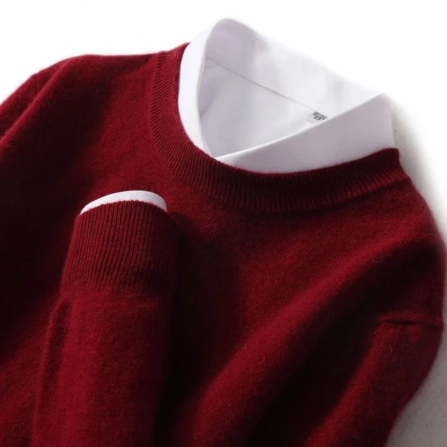 Men's Crew Neck Jumper – Fine Knit Classic Everyday Style