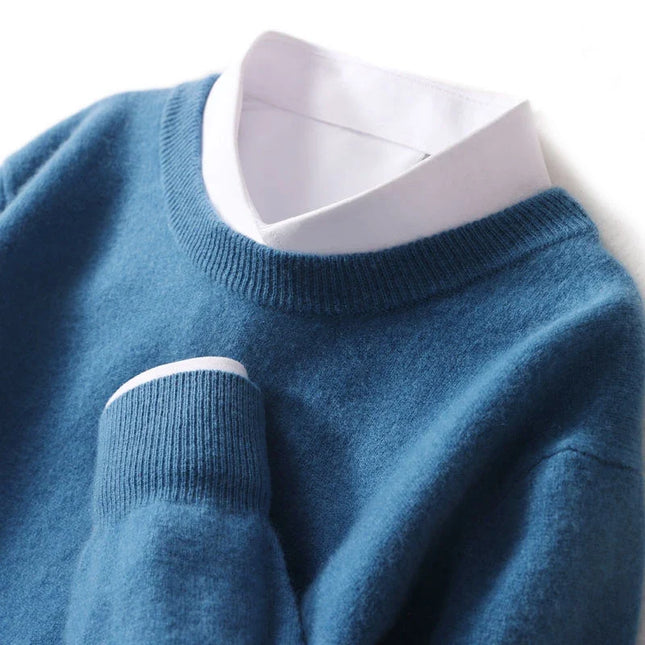 Men's Crew Neck Jumper – Fine Knit Classic Everyday Style