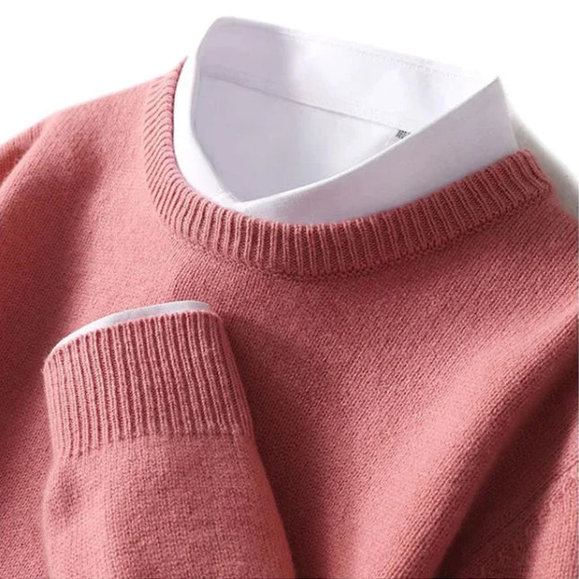 Men's Crew Neck Jumper – Fine Knit Classic Everyday Style