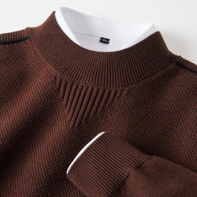 Men's Crew Neck Jumper – Fine Knit Smart Casual Style
