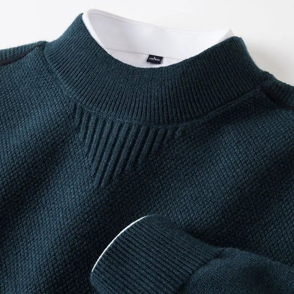 Men's Crew Neck Jumper – Fine Knit Smart Casual Style