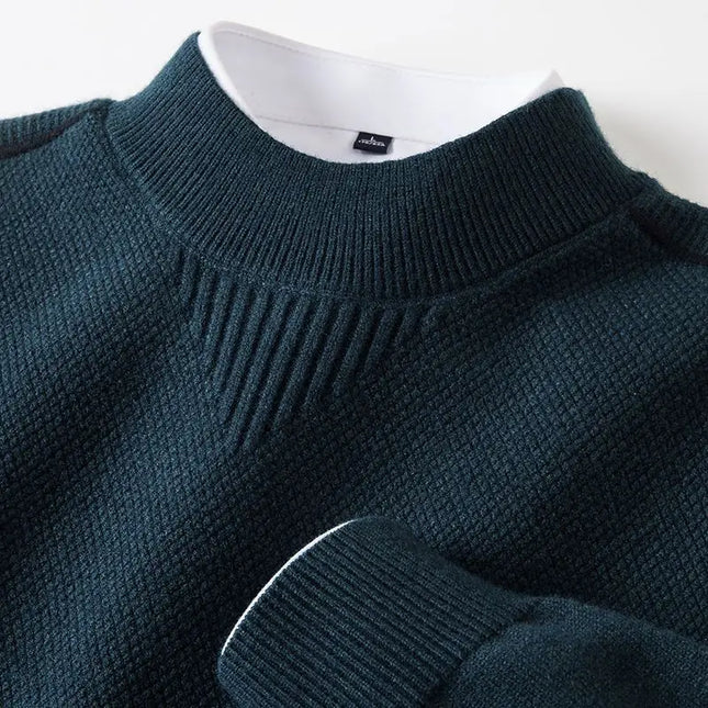 Men's Crew Neck Jumper – Fine Knit Smart Casual Style