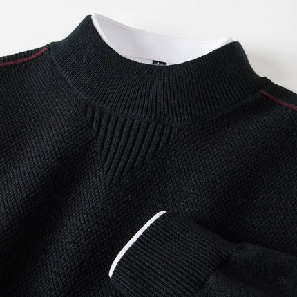 Men's Crew Neck Jumper – Fine Knit Smart Casual Style