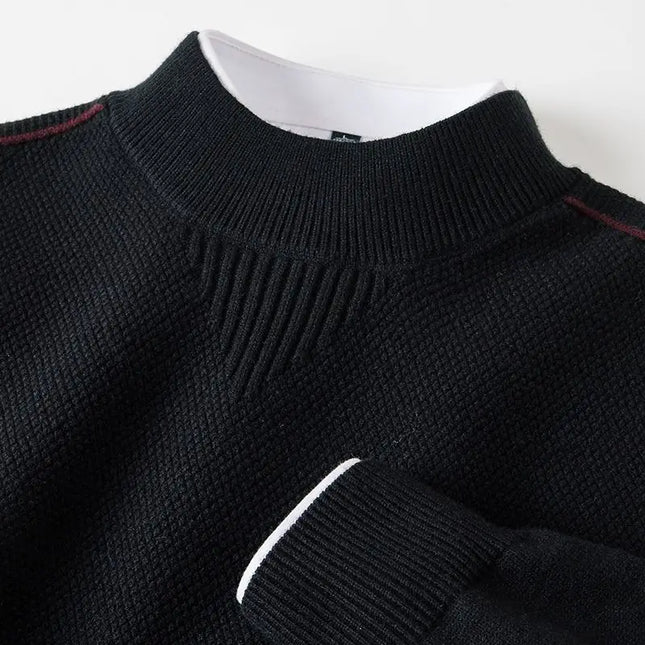 Men's Crew Neck Jumper – Fine Knit Smart Casual Style