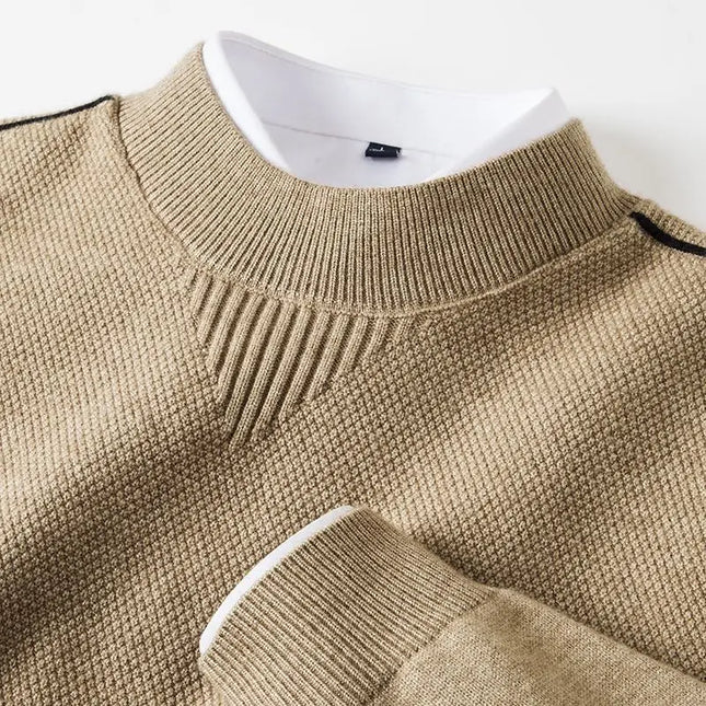 Men's Crew Neck Jumper – Fine Knit Smart Casual Style