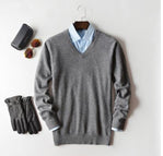 Gray V-neck / S