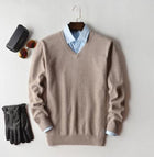 Beige V-neck / S