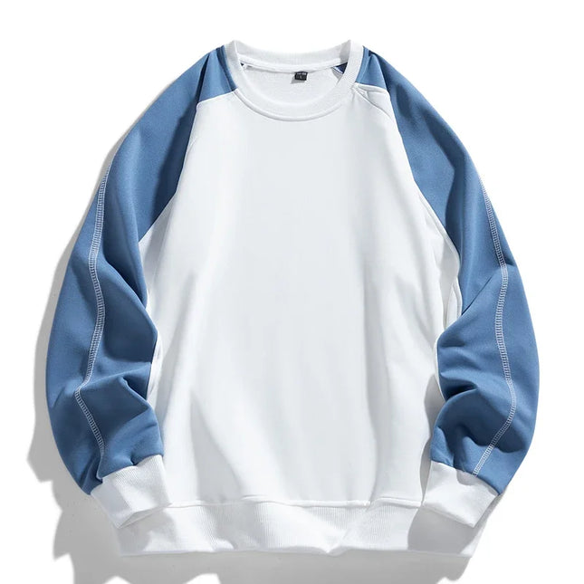 Men's Crew Neck Sweatshirt – Relaxed Fit Colour Block Style