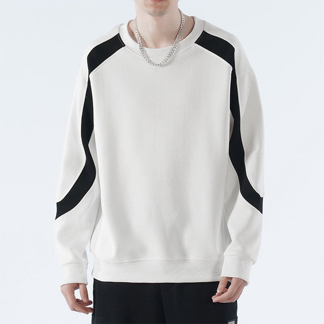 Men's Crew Sweatshirt – Minimalist Contrast Detail