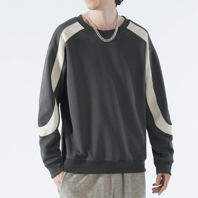Men's Crew Sweatshirt – Minimalist Contrast Detail