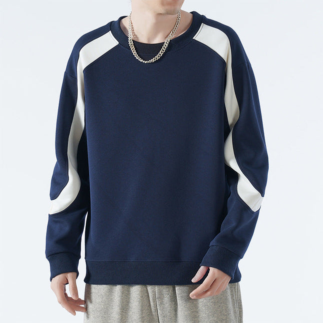 Men's Crew Sweatshirt – Minimalist Contrast Detail