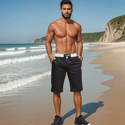 Men's Drawstring Shorts | Knee Length Summer Style