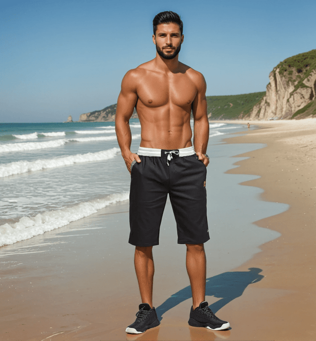 Men's Drawstring Shorts | Knee Length Summer Style