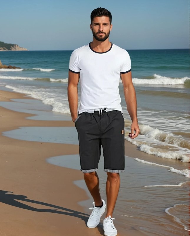 Men's Drawstring Shorts | Knee Length Summer Style