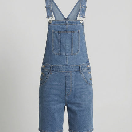 Men's Dungarees in Short Cut – Classic Denim Bib Style