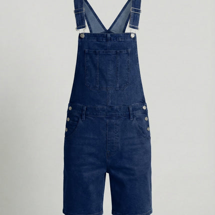 Men's Dungarees in Short Cut – Classic Denim Bib Style