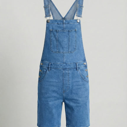 Men's Dungarees in Short Cut – Classic Denim Bib Style