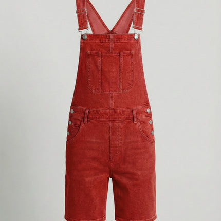 Men's Dungarees in Short Cut – Classic Denim Bib Style