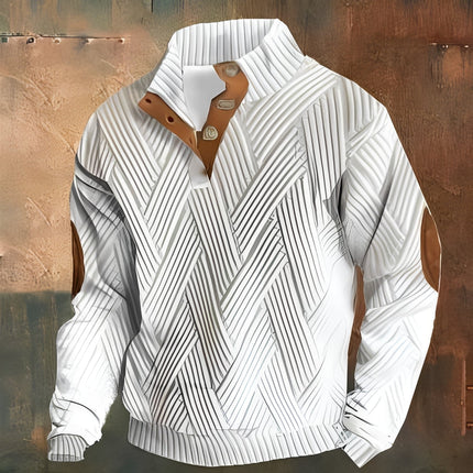 Men's Funnel Neck Jumper in Regular Fit – Heritage Button Neck