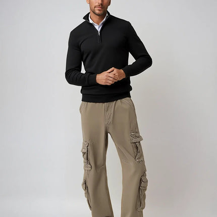 Men's Half Zip Jumper in Regular Fit – Refined Everyday Knit
