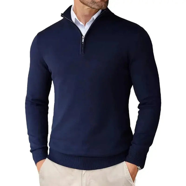 Men's Half Zip Jumper in Regular Fit – Refined Everyday Knit