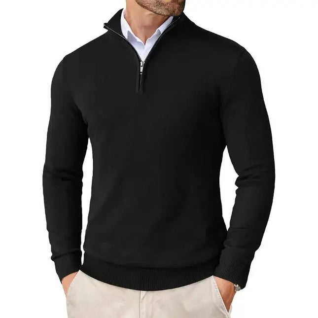 Men's Half Zip Jumper in Regular Fit – Refined Everyday Knit