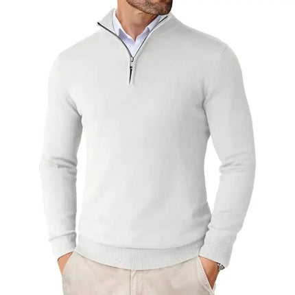 Men's Half Zip Jumper in Regular Fit – Refined Everyday Knit