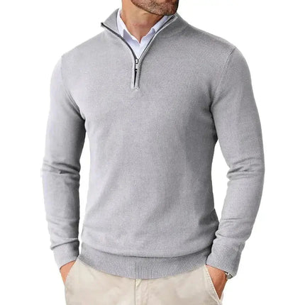 Men's Half Zip Jumper in Regular Fit – Refined Everyday Knit