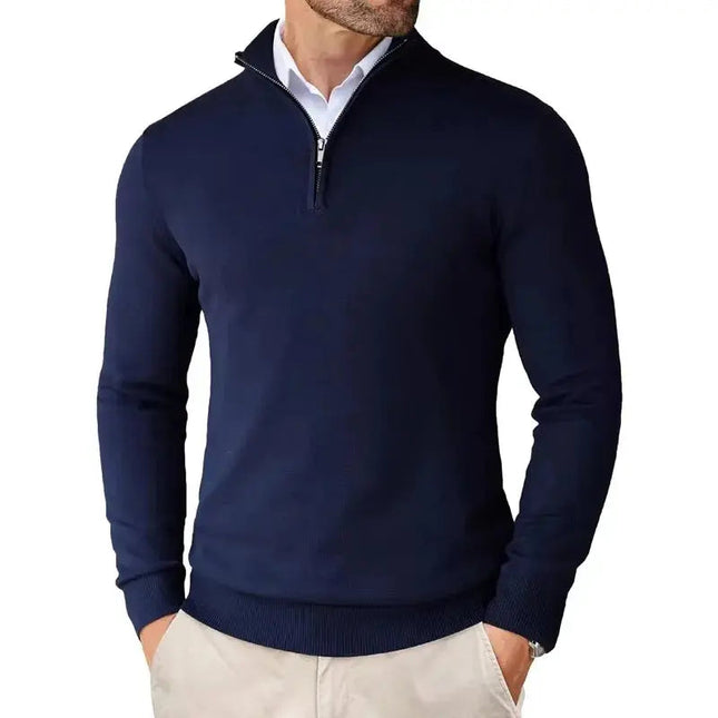 Men's Half Zip Jumper in Regular Fit – Refined Everyday Knit