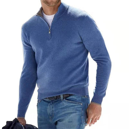 Men's Half Zip Jumper in Regular Fit – Refined Everyday Knit
