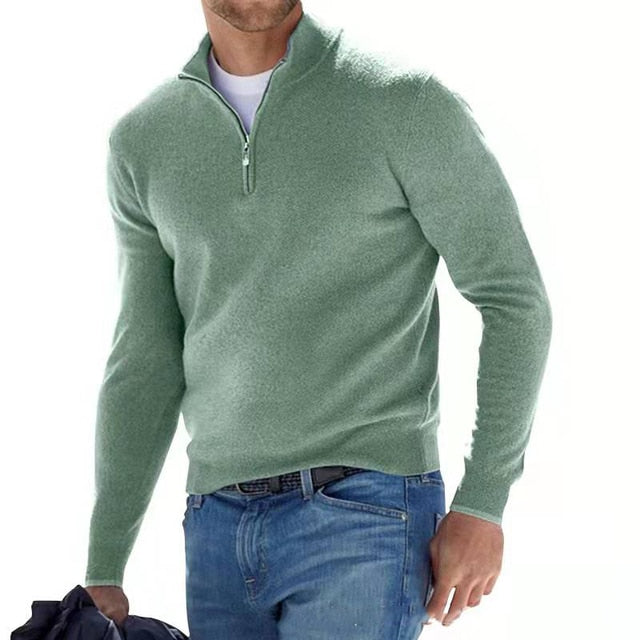 Men's Half Zip Jumper in Regular Fit – Refined Everyday Knit