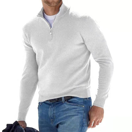 Men's Half Zip Jumper in Regular Fit – Refined Everyday Knit