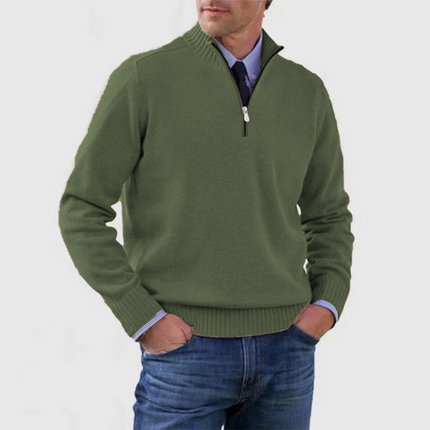 Men's Half Zip Jumper – Regular Fit Smart Casual Knit