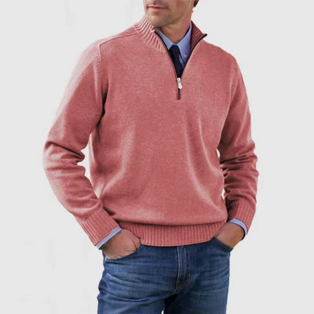 Men's Half Zip Jumper – Regular Fit Smart Casual Knit