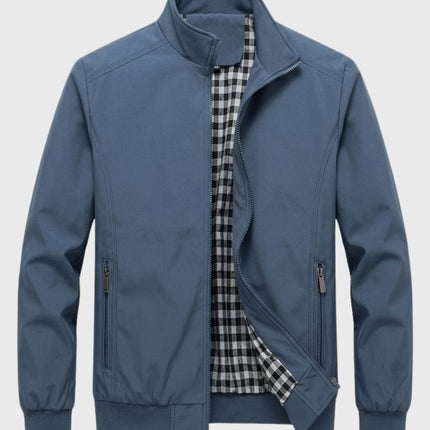 Men's Harrington Bomber Jacket – Stand Collar Lightweight Layer