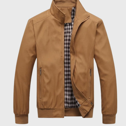 Men's Harrington Bomber Jacket – Stand Collar Lightweight Layer
