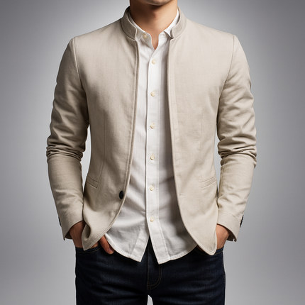 Men's Harrington Jacket – Zip-Up Smart Casual Layer