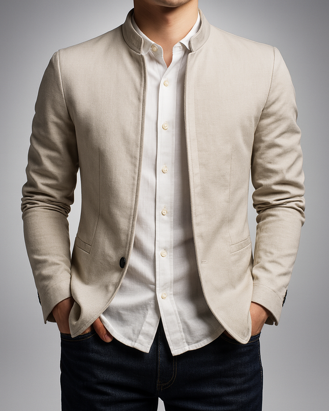 Men's Harrington Jacket – Zip-Up Smart Casual Layer
