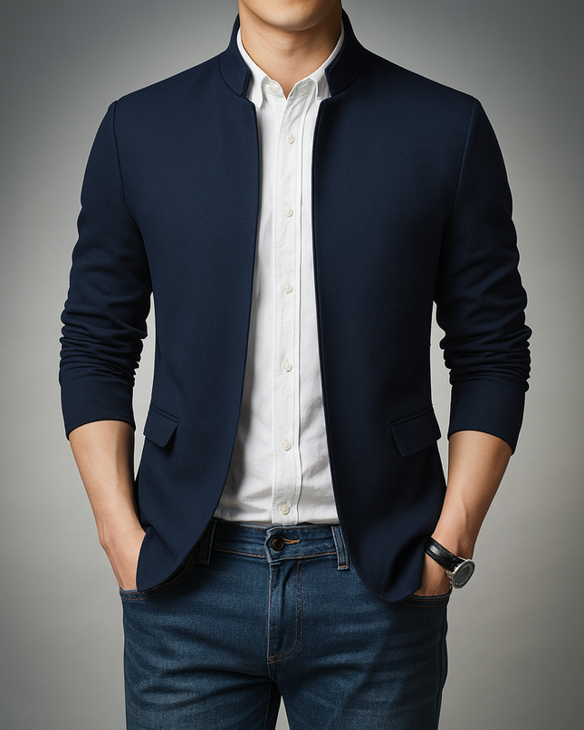 Men's Harrington Jacket – Zip-Up Smart Casual Layer