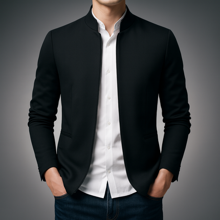 Men's Harrington Jacket – Zip-Up Smart Casual Layer