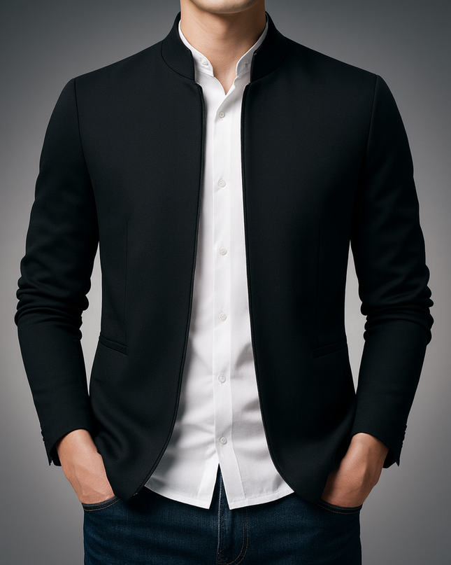 Men's Harrington Jacket – Zip-Up Smart Casual Layer
