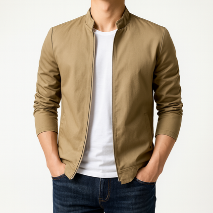 Men's Harrington Jacket – Zip-Up Smart Casual Layer