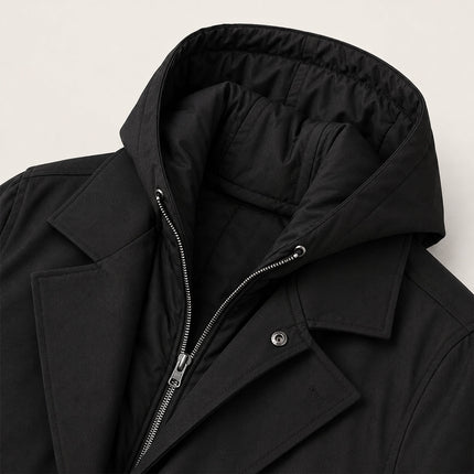 Men's Hooded Parka Coat – Long Waterproof Everyday Layer