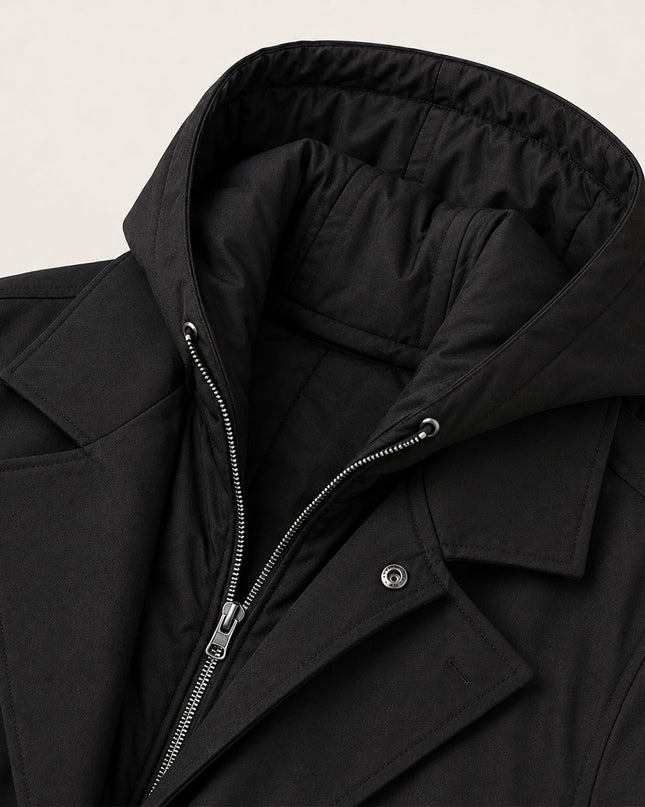 Men's Hooded Parka Coat – Long Waterproof Everyday Layer