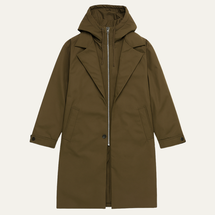 Men's Hooded Parka Coat – Long Waterproof Everyday Layer