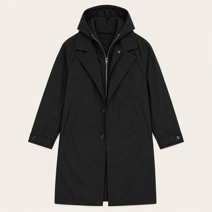 Men's Hooded Parka Coat – Long Waterproof Everyday Layer