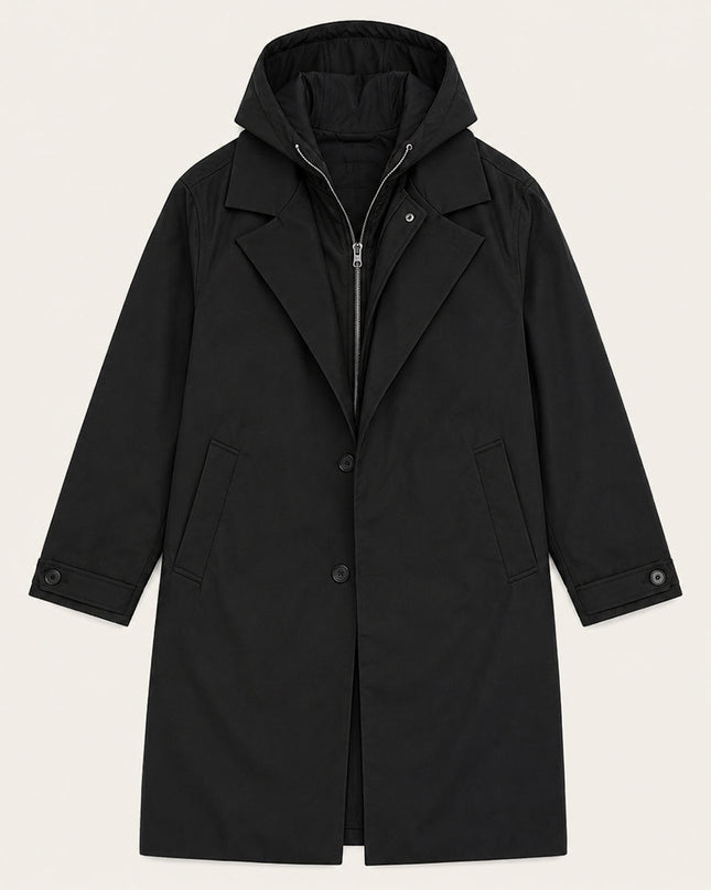 Men's Hooded Parka Coat – Long Waterproof Everyday Layer
