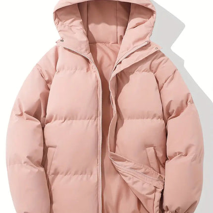 Men's Hooded Puffer Jacket with Insulated Quilted Design